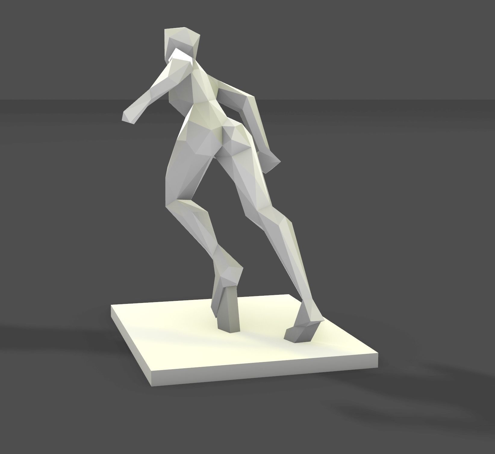 women running stance 3D print model_1