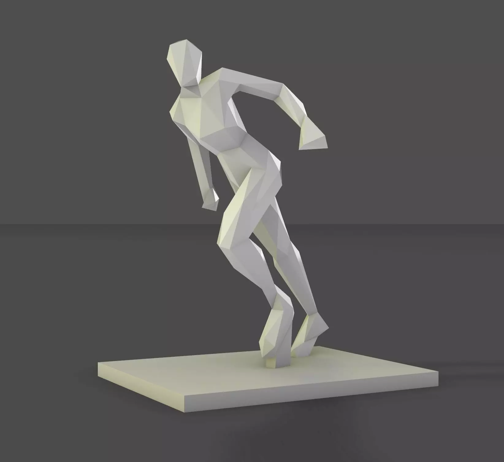 women running stance 3D print model_0