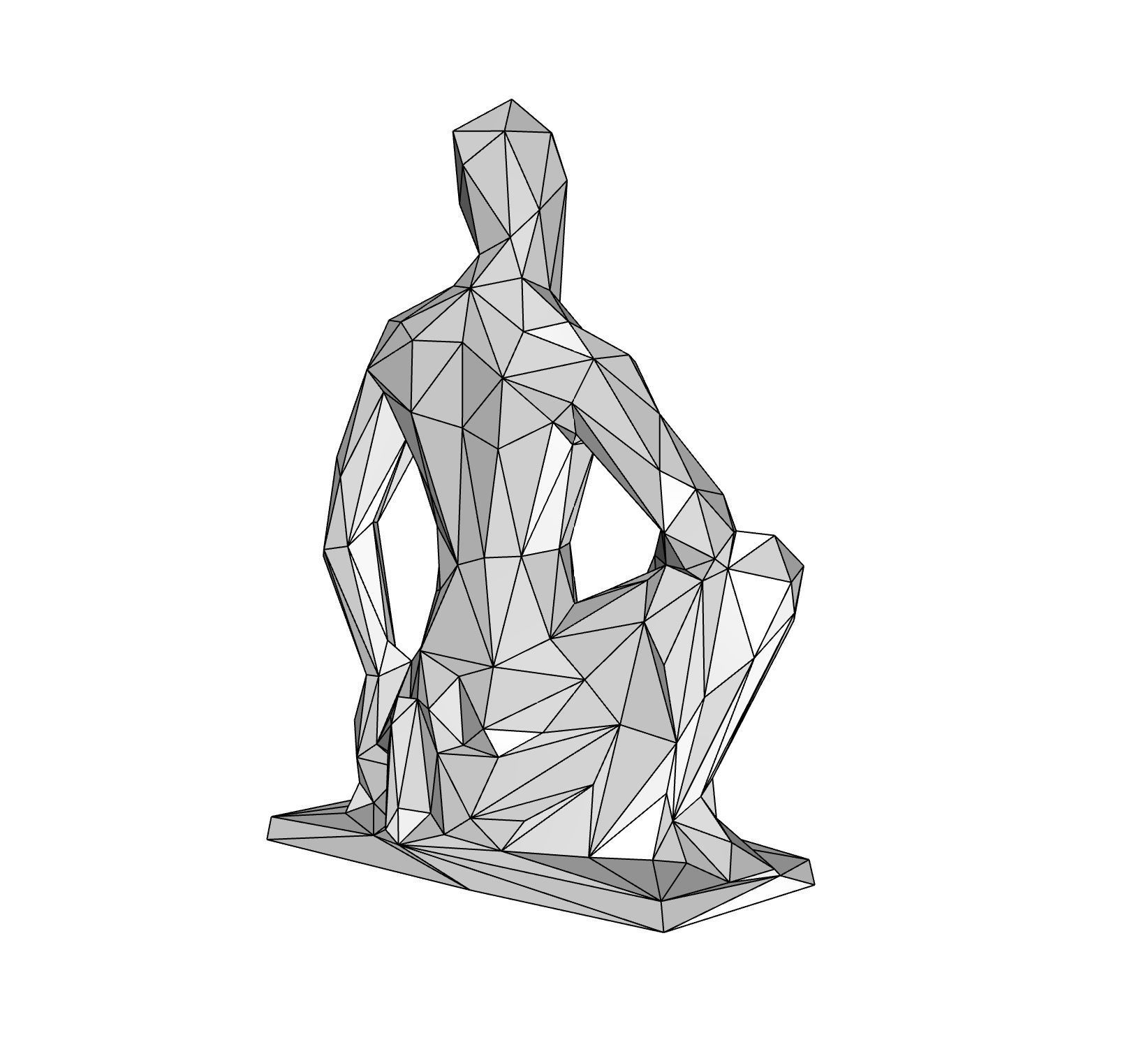 man pose 1 Free 3D print model_3