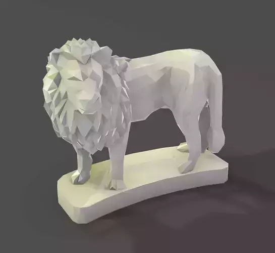 lion 1 sculpture of 3D print model