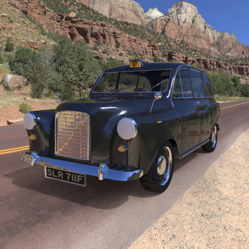 London Taxi 3D model_1
