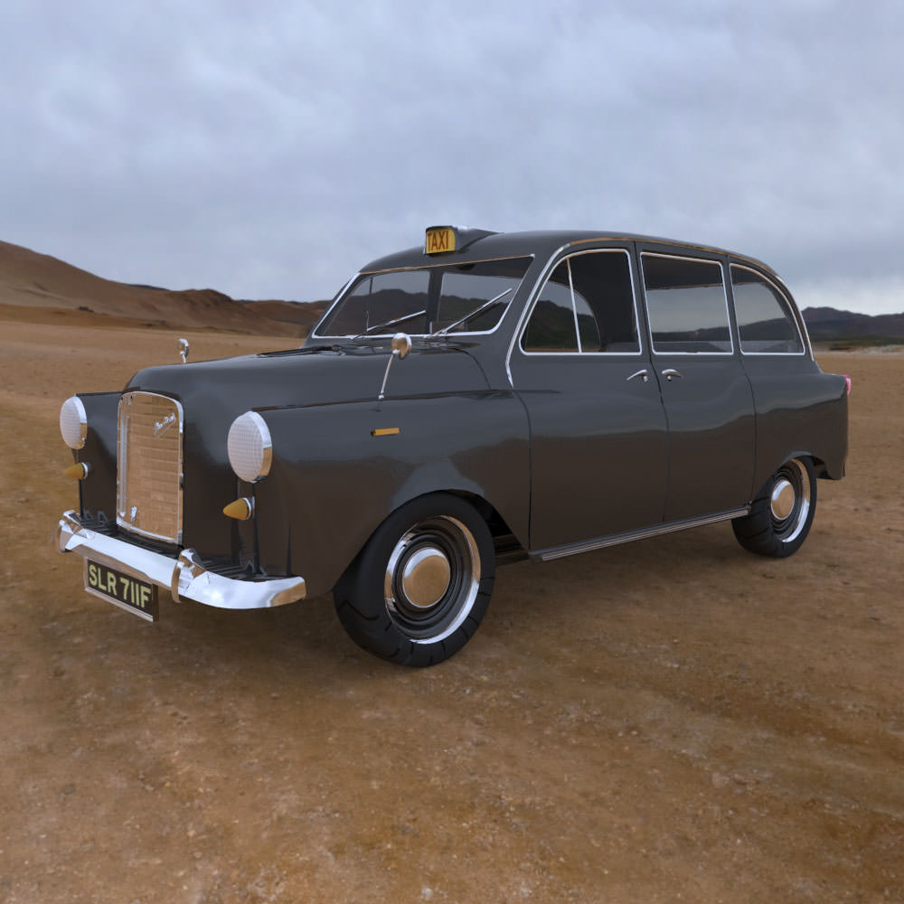 London Taxi 3D model_8