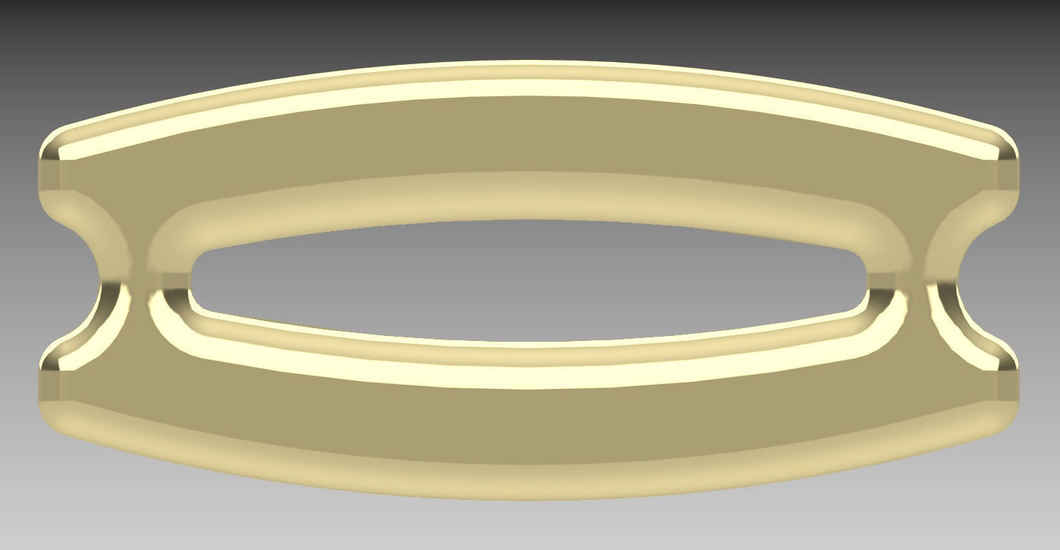 Shamballa bracelet bead rectangular 3D print model_2