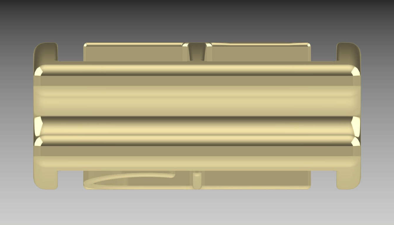 Shamballa bracelet lock 3D print model_3