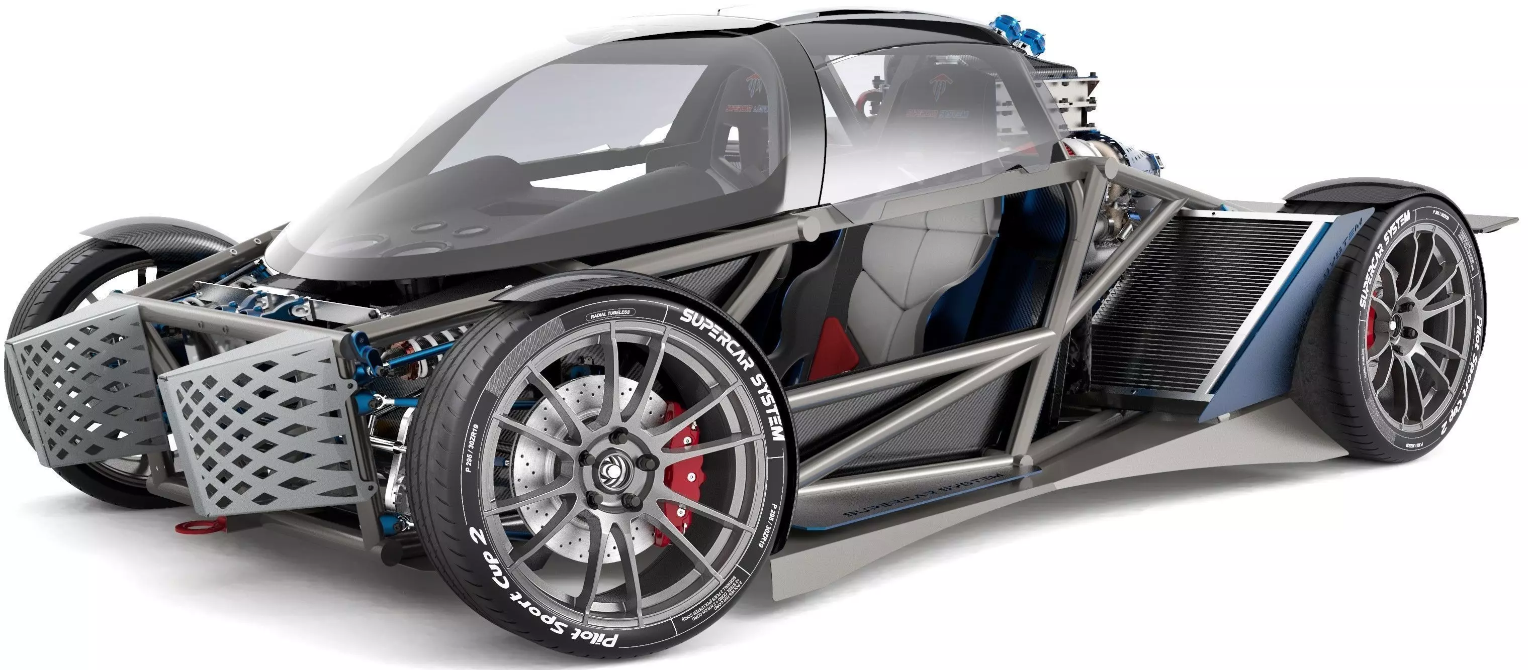 B2-Spirit 300 and Nucleus Chassis Free 3D model_0