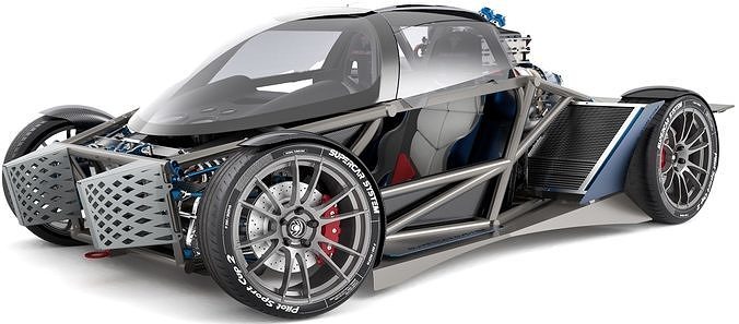 B2-Spirit 300 and Nucleus Chassis Free 3D model