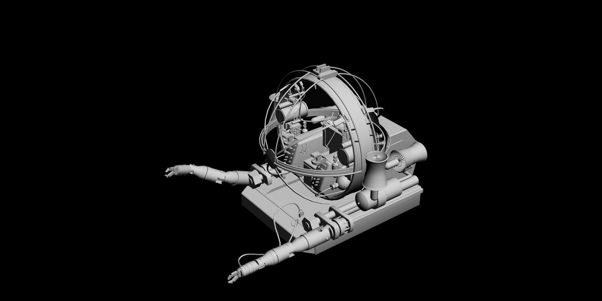 DeepRover robot 3D model_11