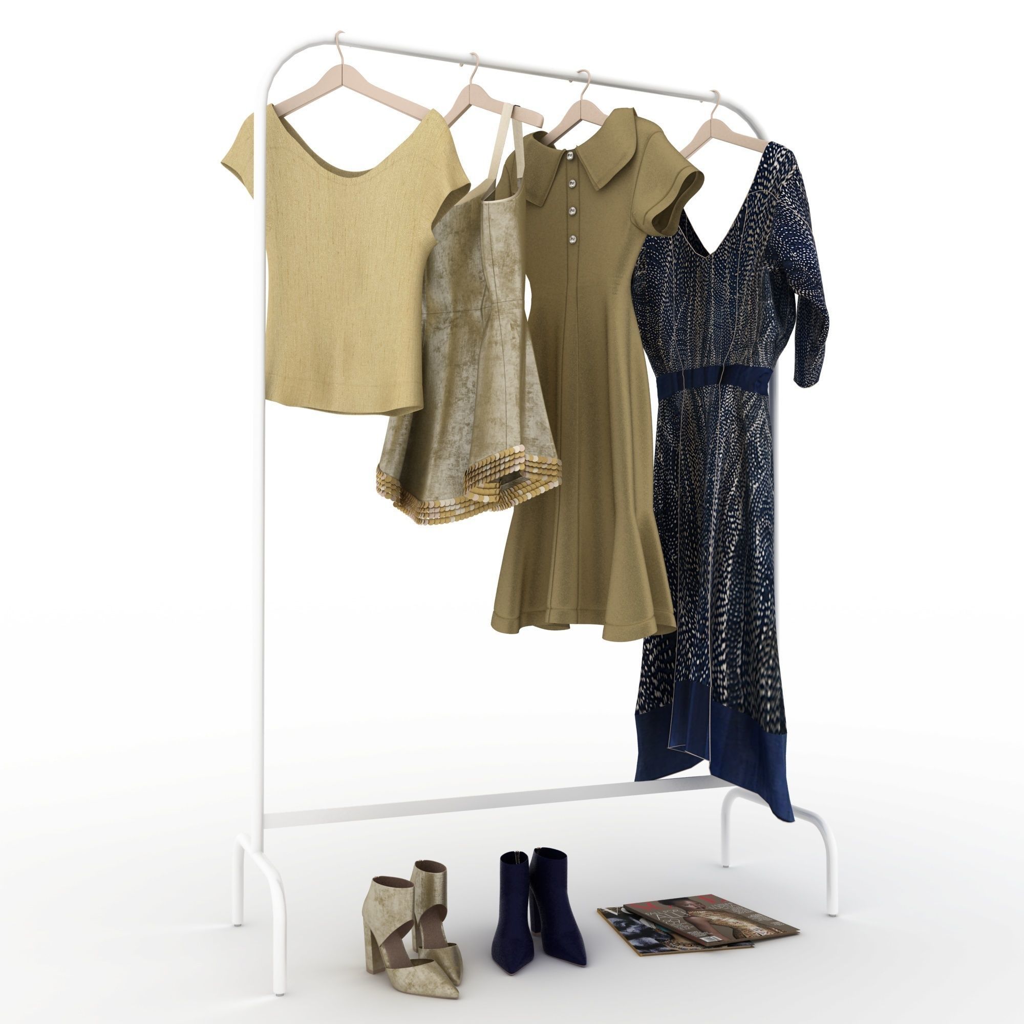 Clothes and shoes 3D model_4