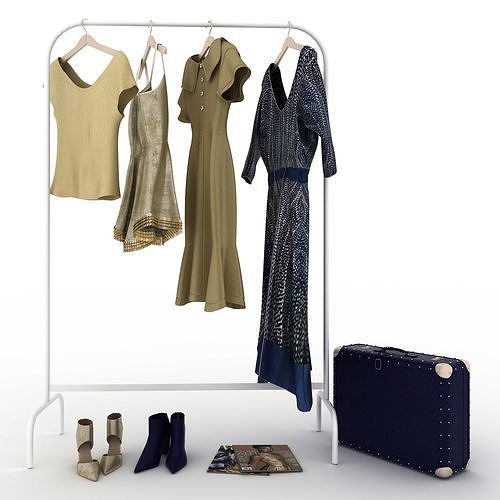 Clothes and shoes 3D model