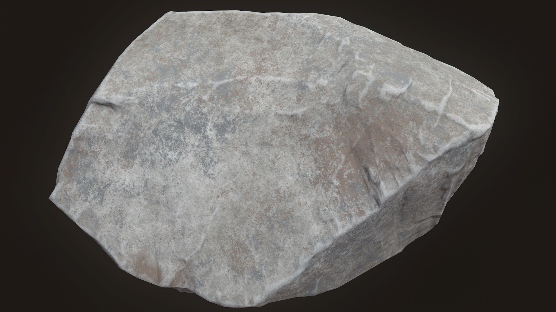 Stone V9 Low-poly 3D model_7