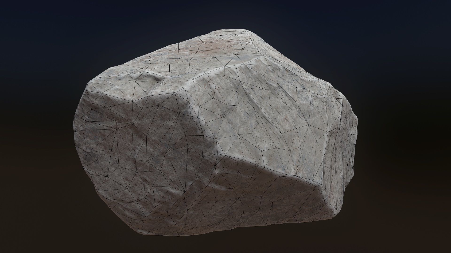 Stone V9 Low-poly 3D model_23
