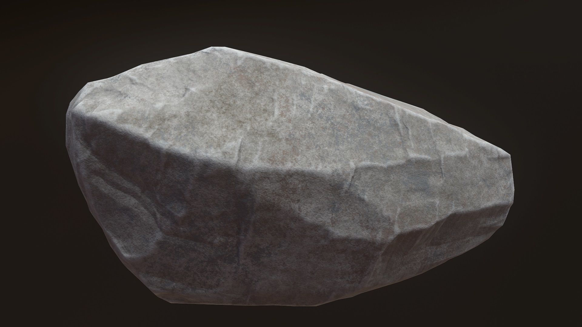 Stone V9 Low-poly 3D model_8