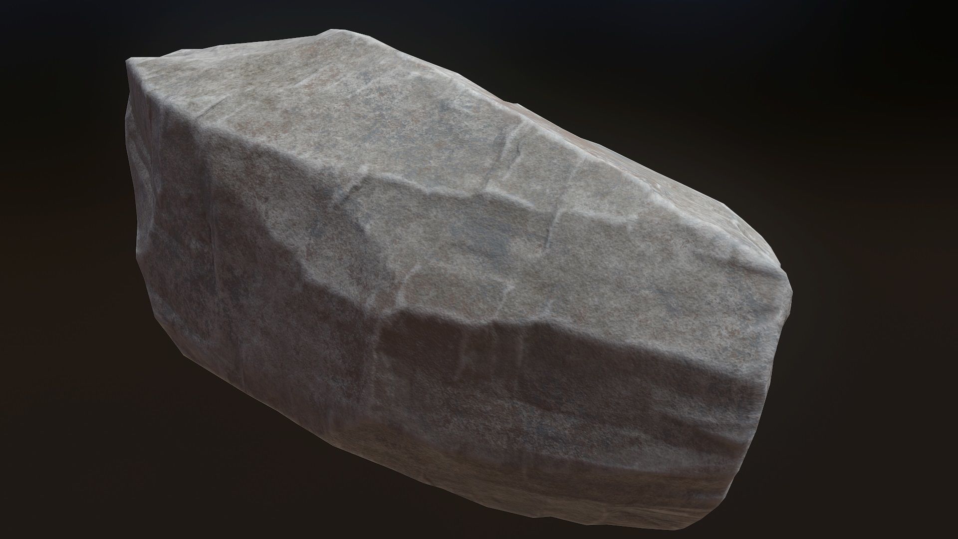Stone V9 Low-poly 3D model_9