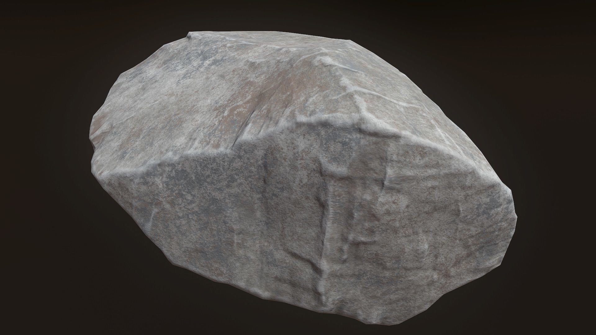 Stone V9 Low-poly 3D model_3