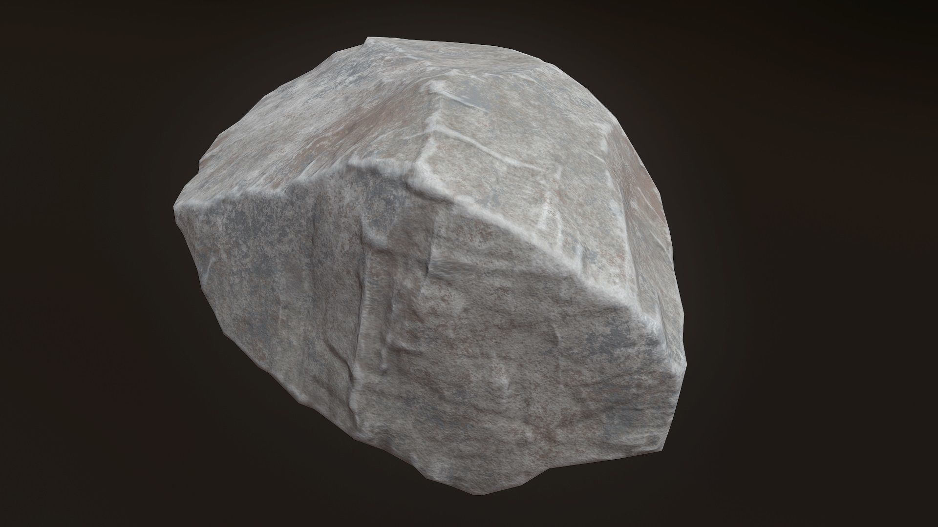 Stone V9 Low-poly 3D model_2