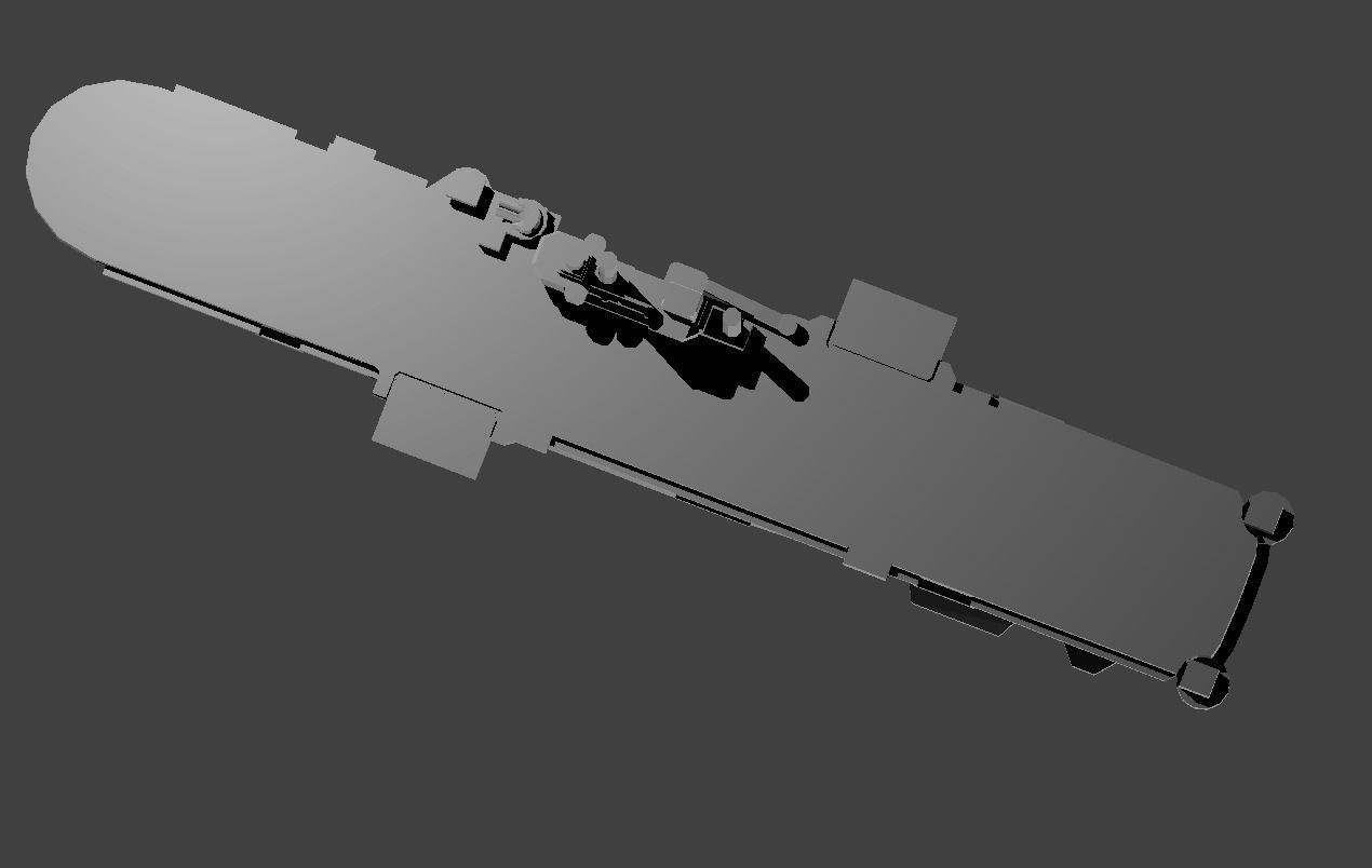 US Iwo Jima Class Amphibious Assault Warship 3D print model_4