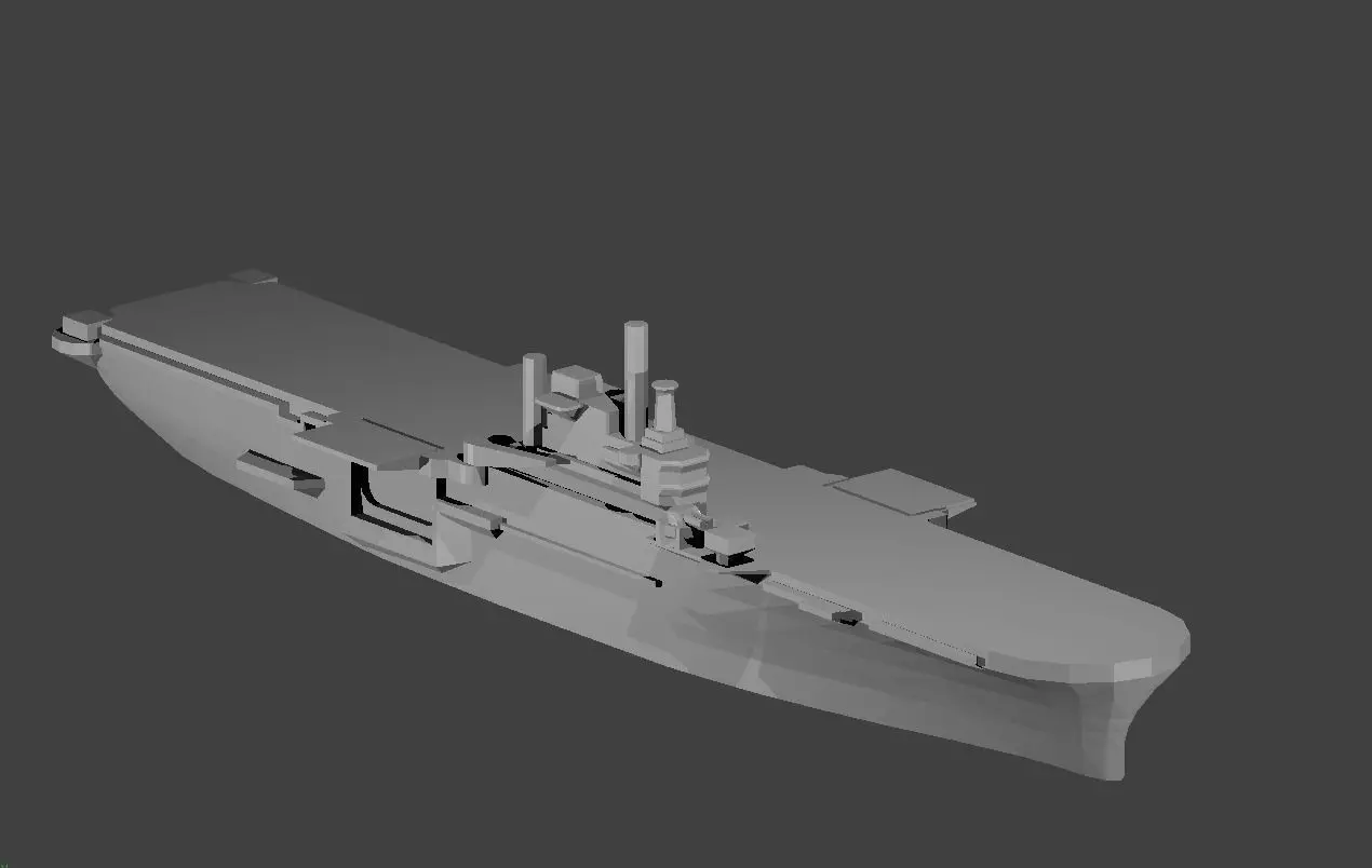 US Iwo Jima Class Amphibious Assault Warship 3D print model_0