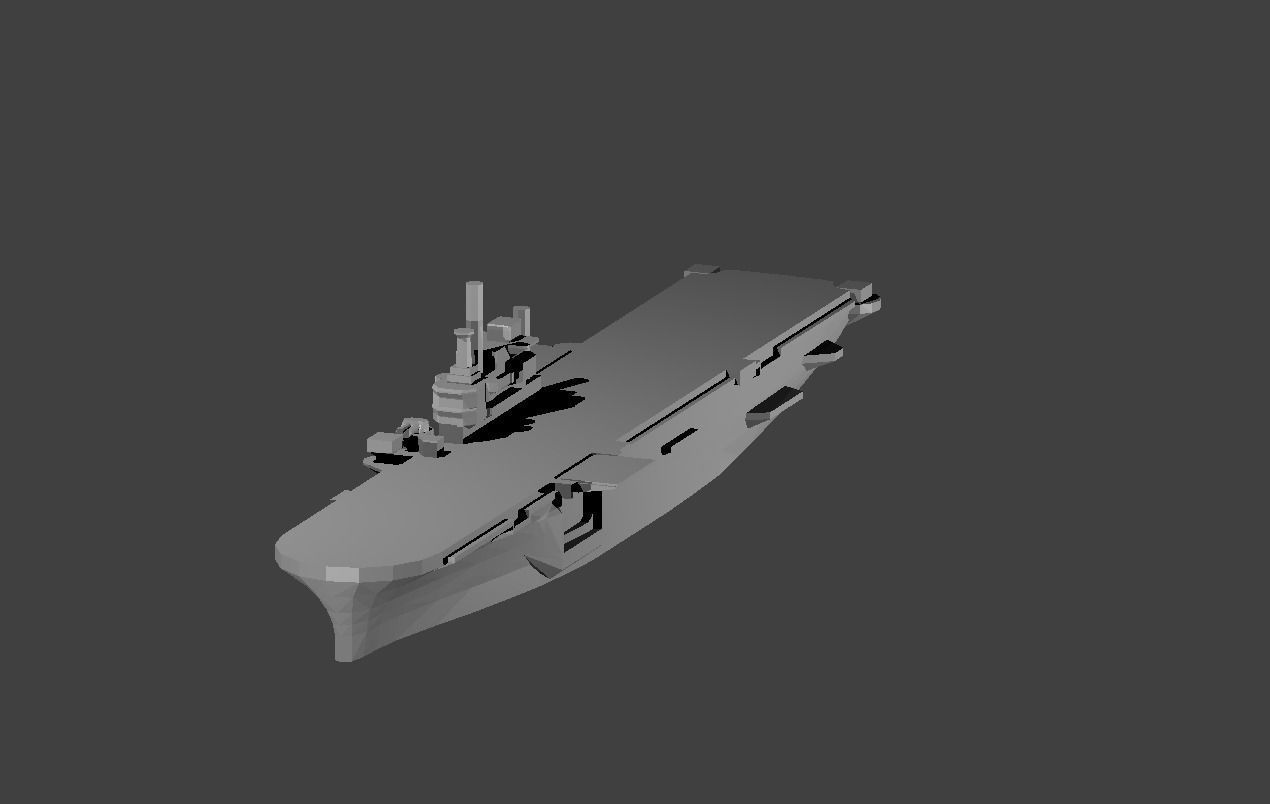 US Iwo Jima Class Amphibious Assault Warship 3D print model_7