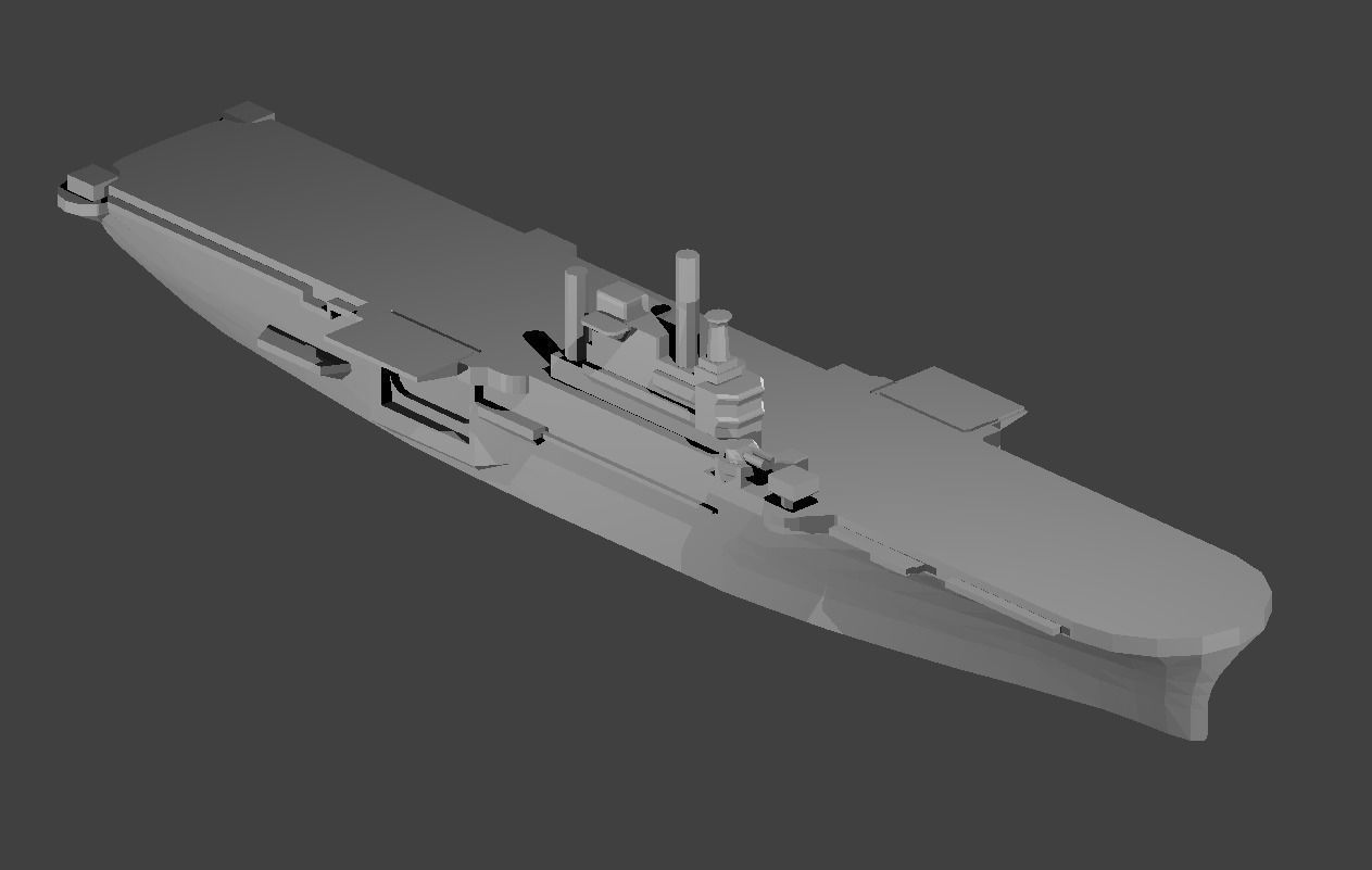 US Iwo Jima Class Amphibious Assault Warship 3D print model_1