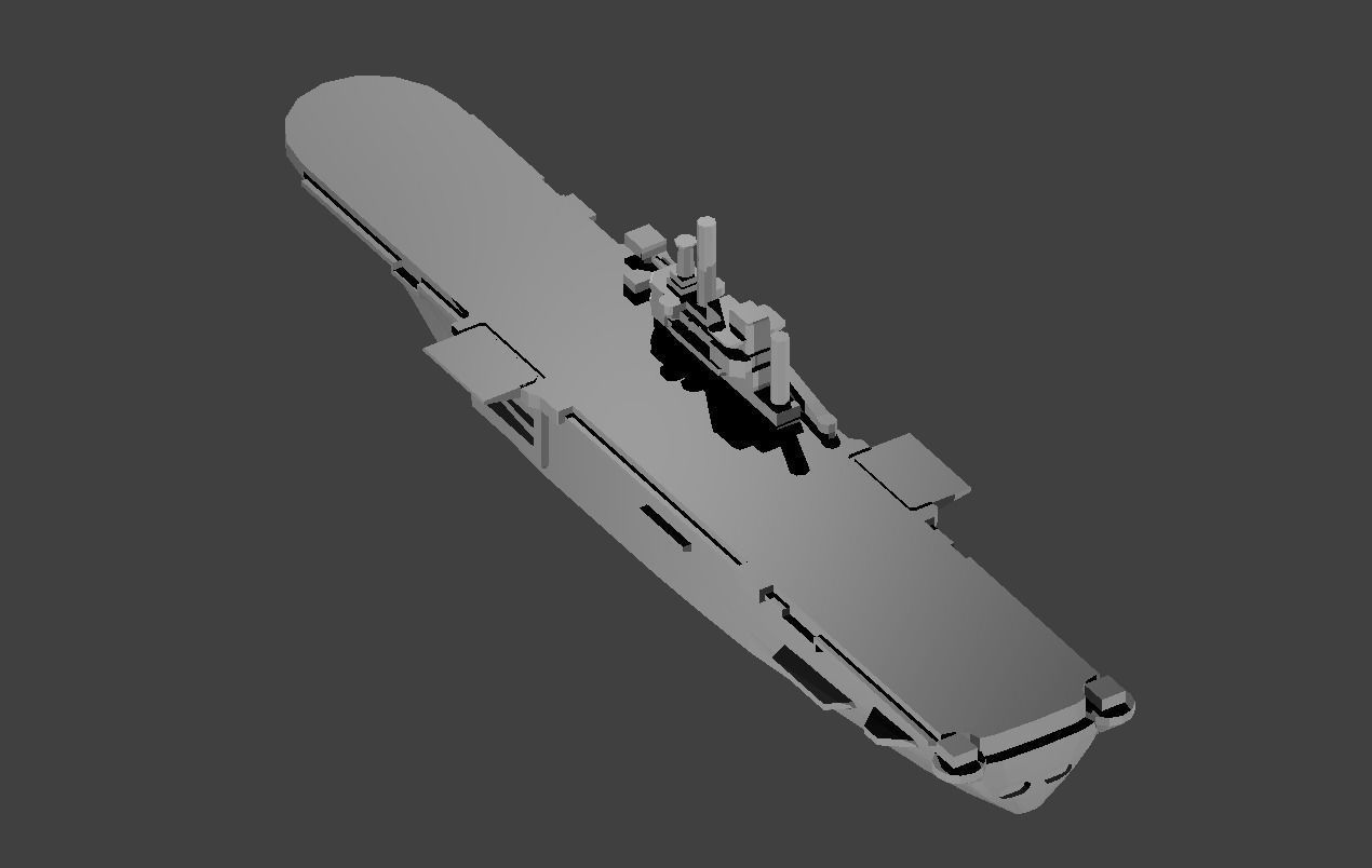 US Iwo Jima Class Amphibious Assault Warship 3D print model_6