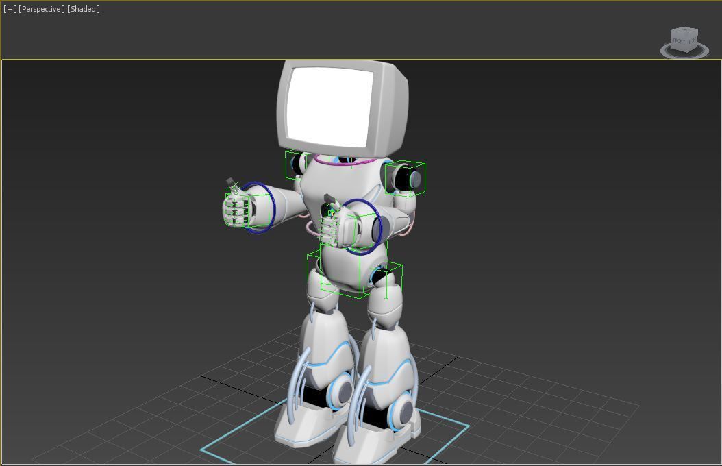 Cute robot 3D model_5