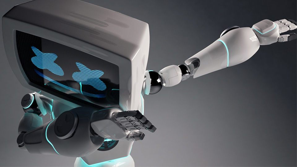 Cute robot 3D model_3