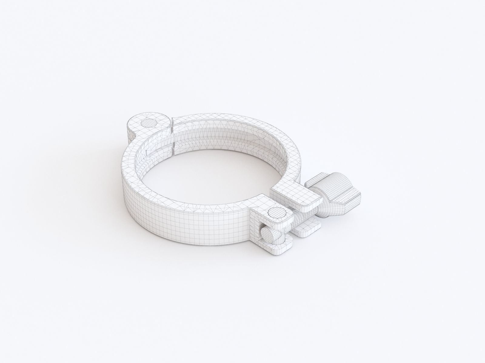 Pipe clamp 02 3D model_1