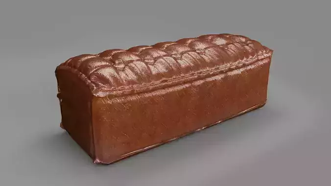 Leather Tufty Ottoman
