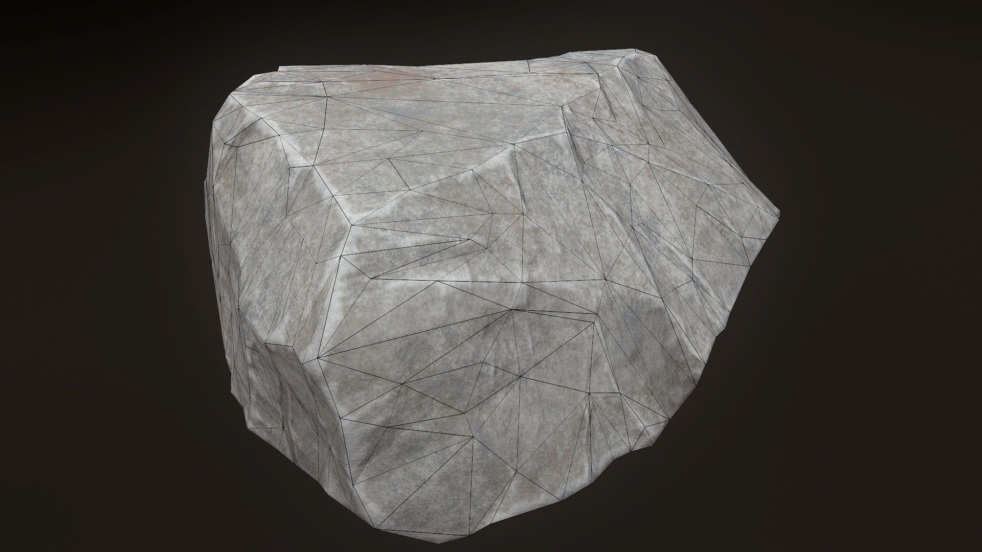 Stone V 10 Low-poly 3D model_26