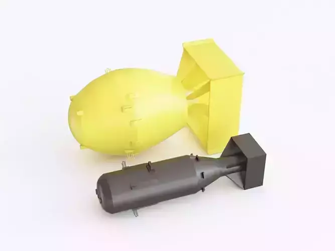 Atomic bombs 3D model