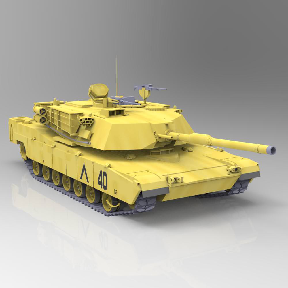 M1A1 Abrams 3D model_1