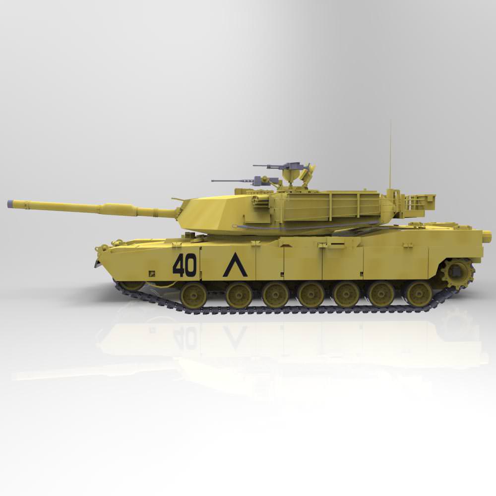 M1A1 Abrams 3D model_4