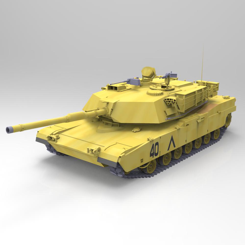 M1A1 Abrams 3D model_3
