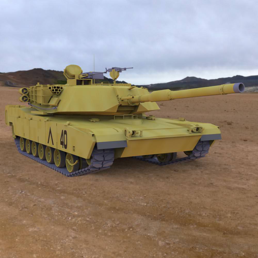 M1A1 Abrams 3D model_7