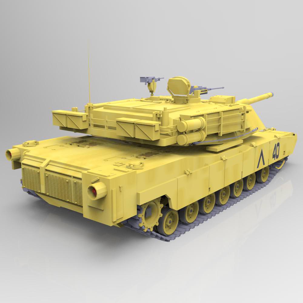 M1A1 Abrams 3D model_6