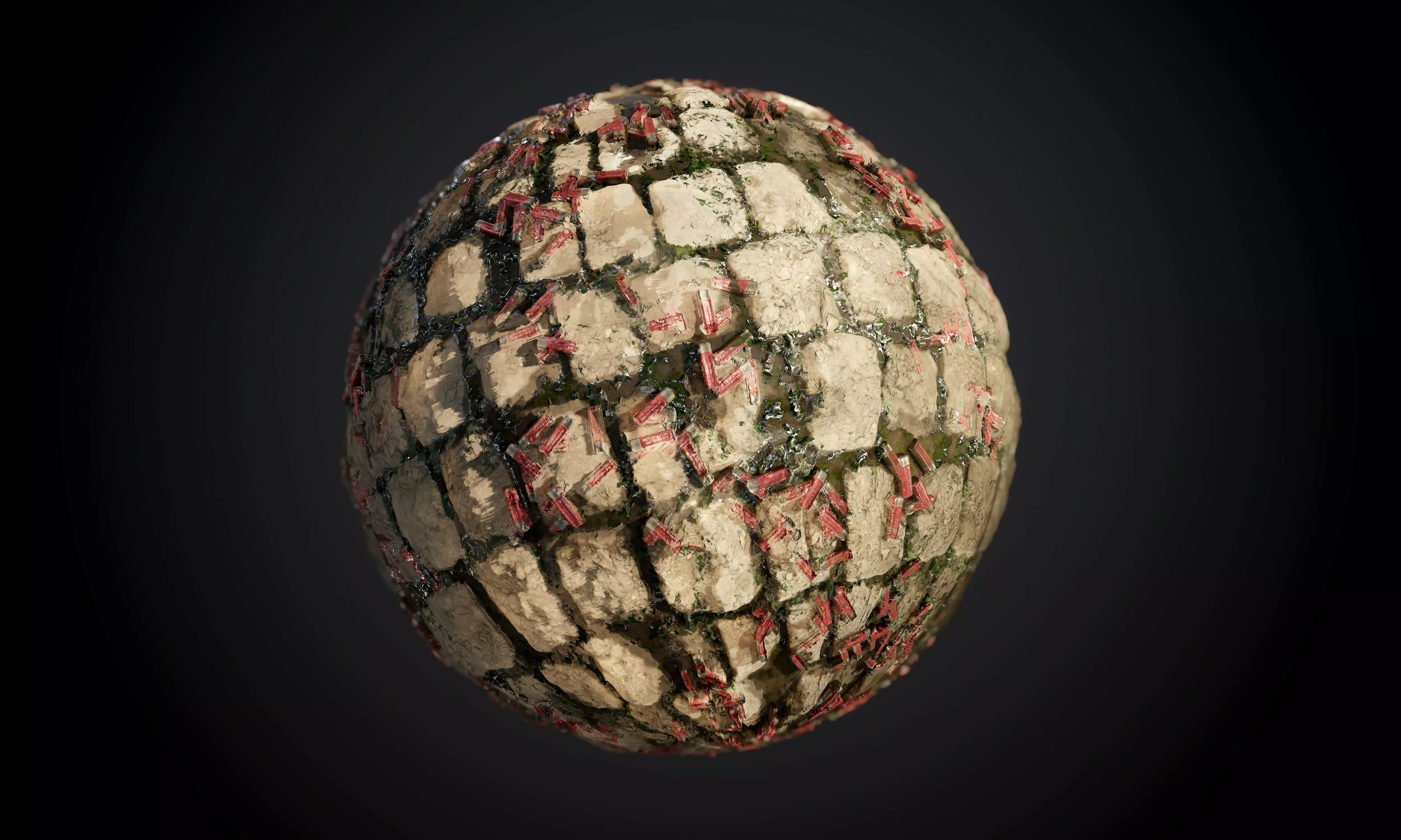 Ground Stones Cobblestone Seamless PBR Texture Texture_0