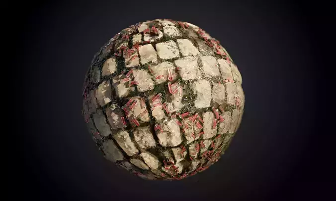 Ground Stones Cobblestone Seamless PBR Texture Texture