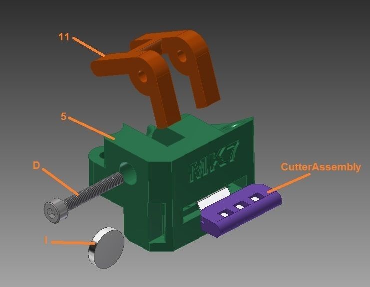 THE FROG is the PRUSAs MMU2 hairless extruder fix 3D print model_10