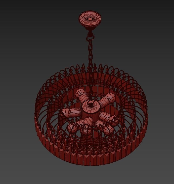 Chandelier Sabina E 1 5 46 100 N 3D model_4