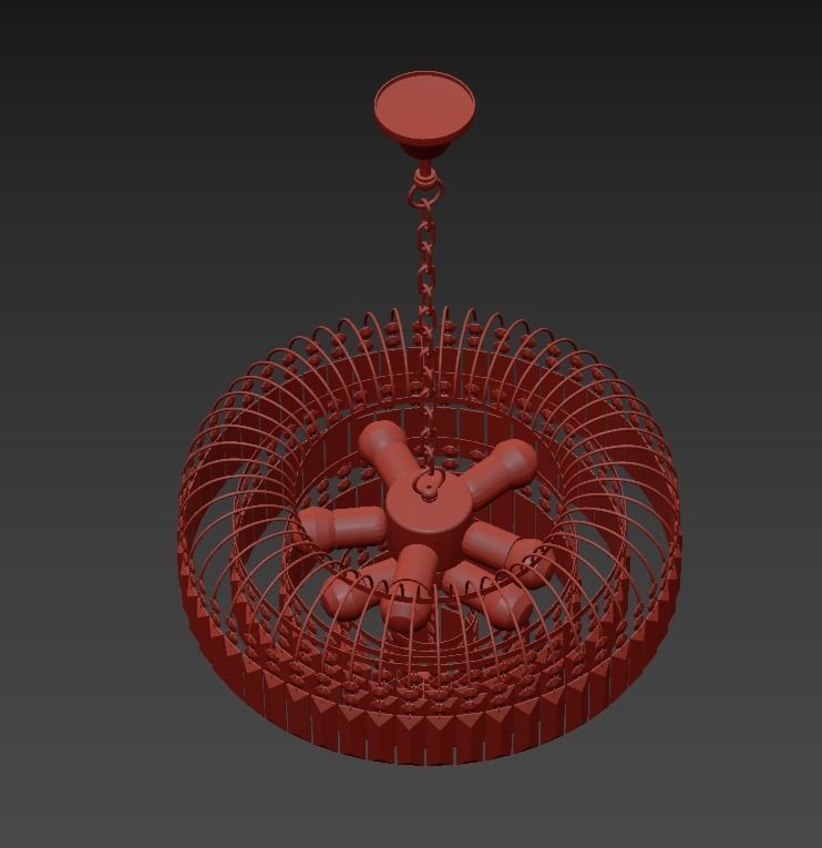 Chandelier Sabina E 1 5 46 100 N 3D model_3