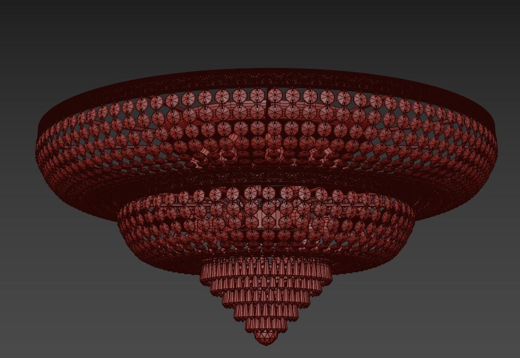  Chandelier Santa E 1 8 100 100 W 3D model_2