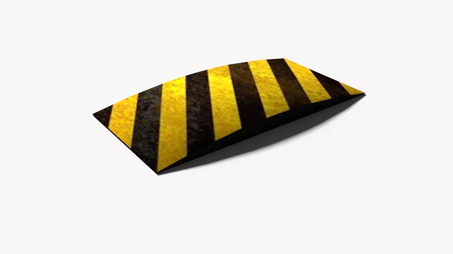 Speed Bump Low-poly 3D model_0