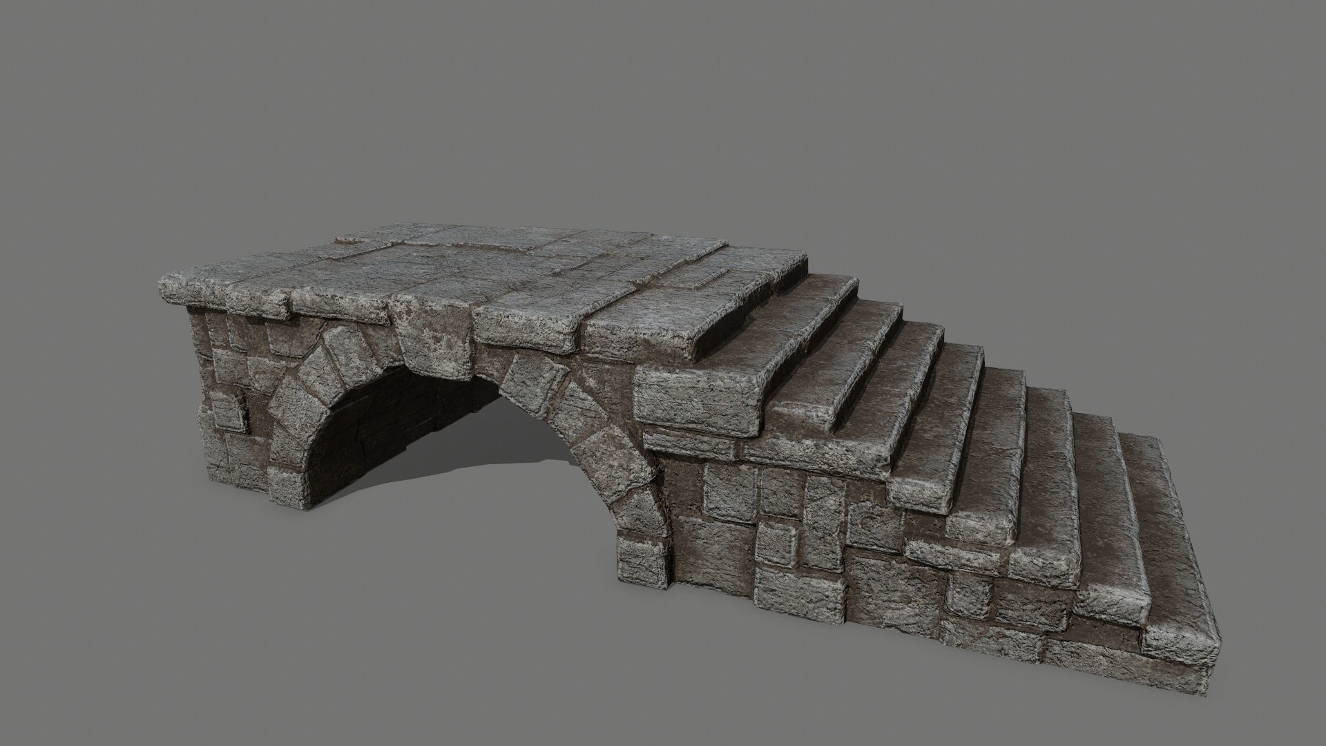 old ruin set Low-poly 3D model_19