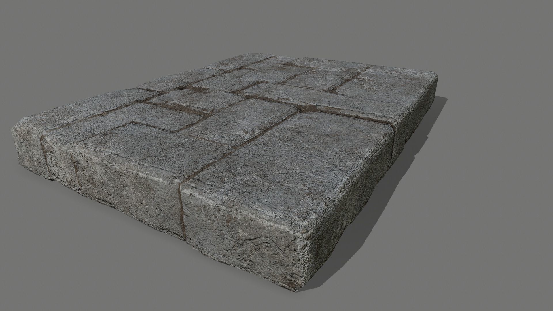 old ruin set Low-poly 3D model_25