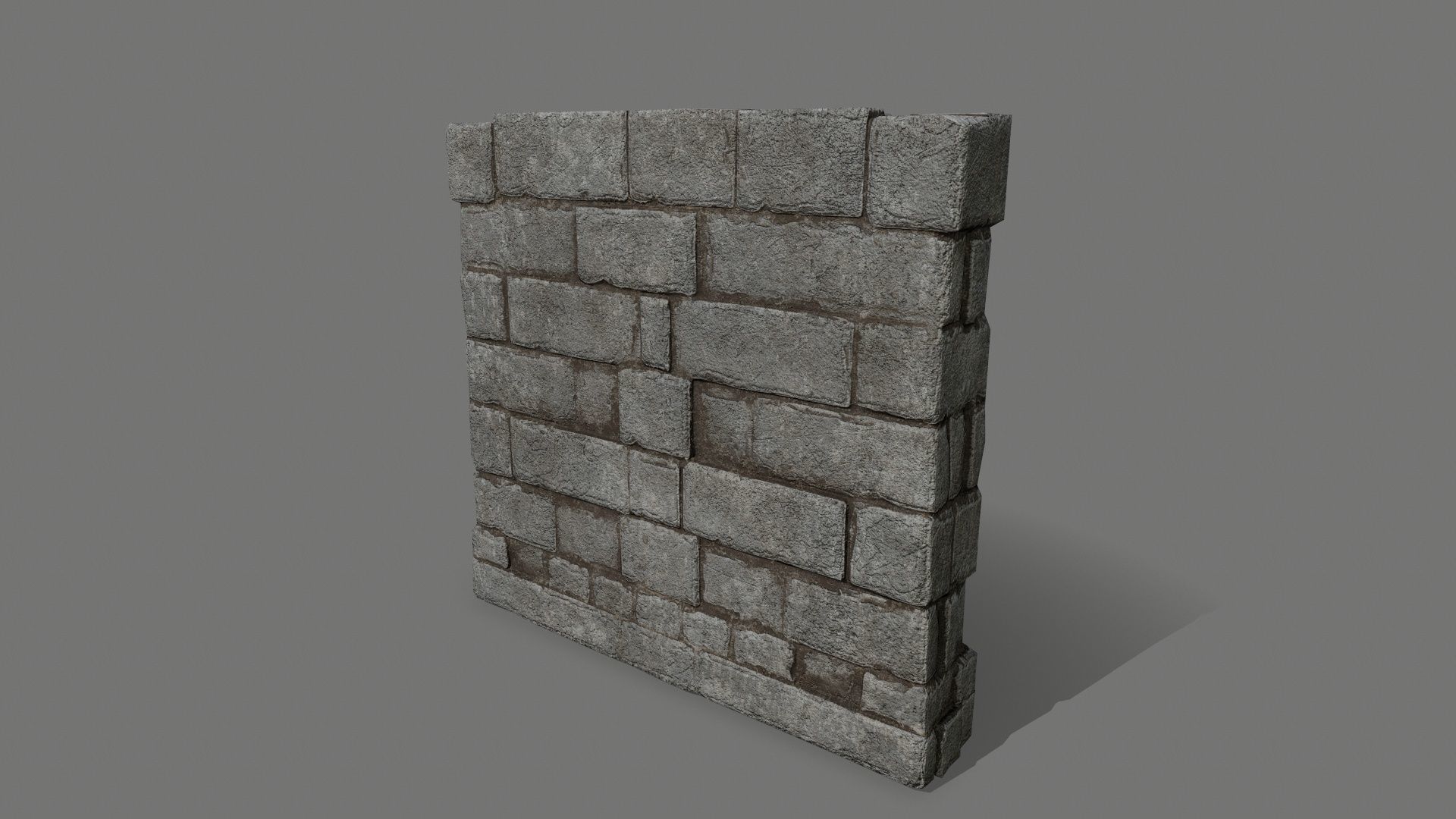 old ruin set Low-poly 3D model_33