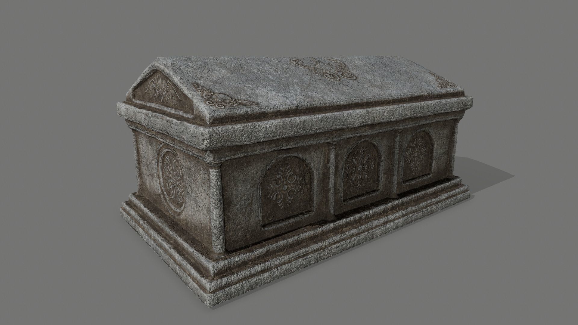 old ruin set Low-poly 3D model_26