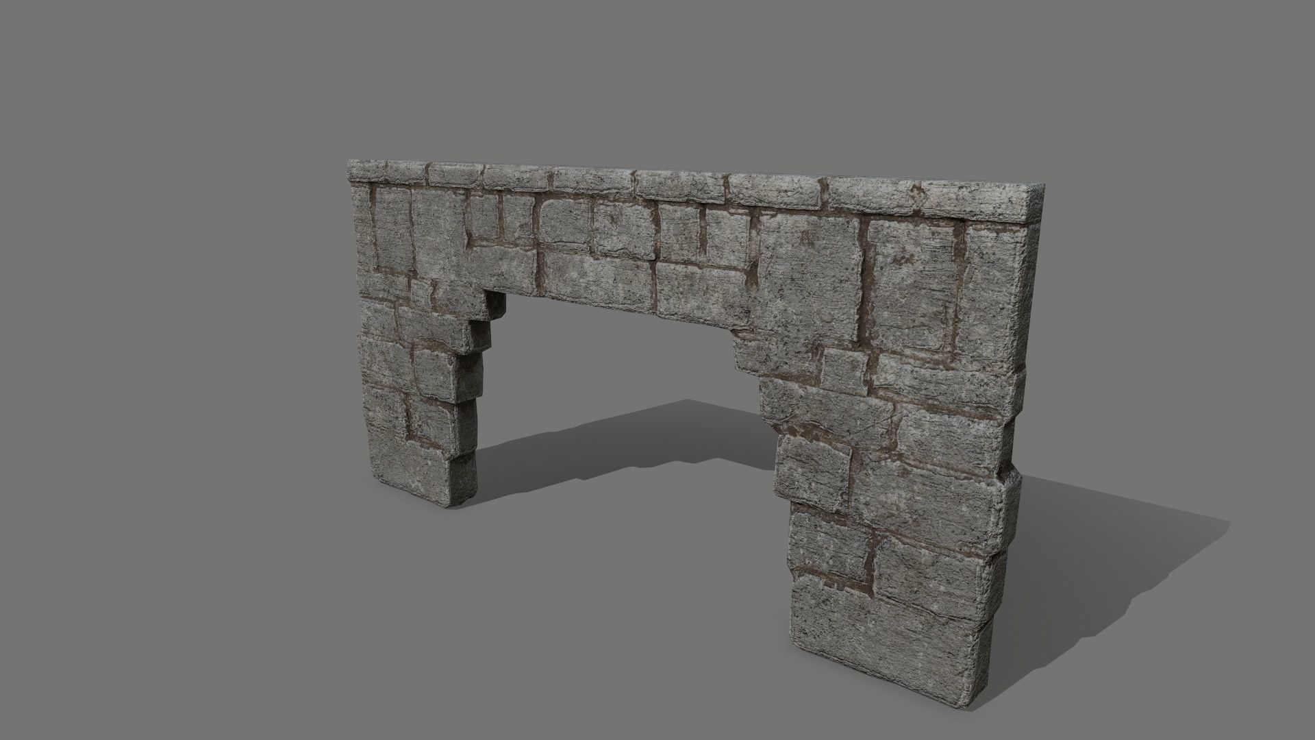 old ruin set Low-poly 3D model_31