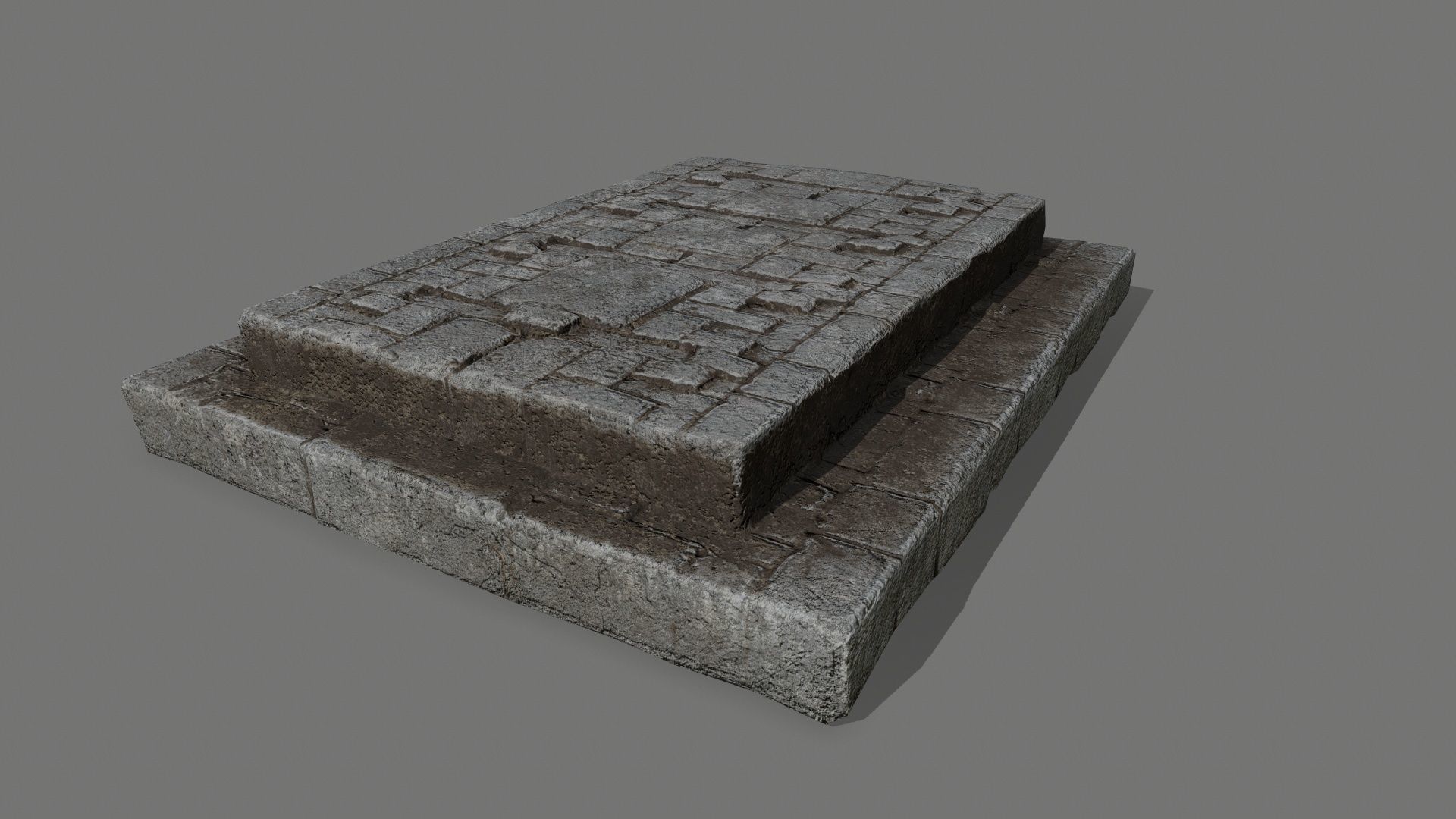 old ruin set Low-poly 3D model_22