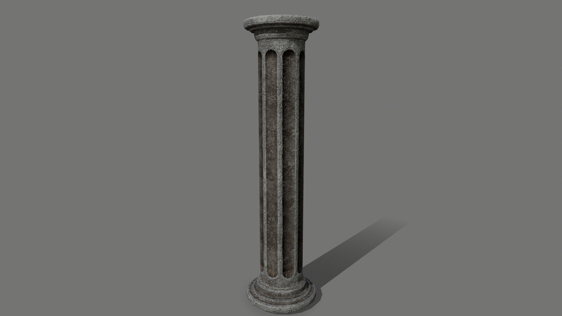 old ruin set Low-poly 3D model_14