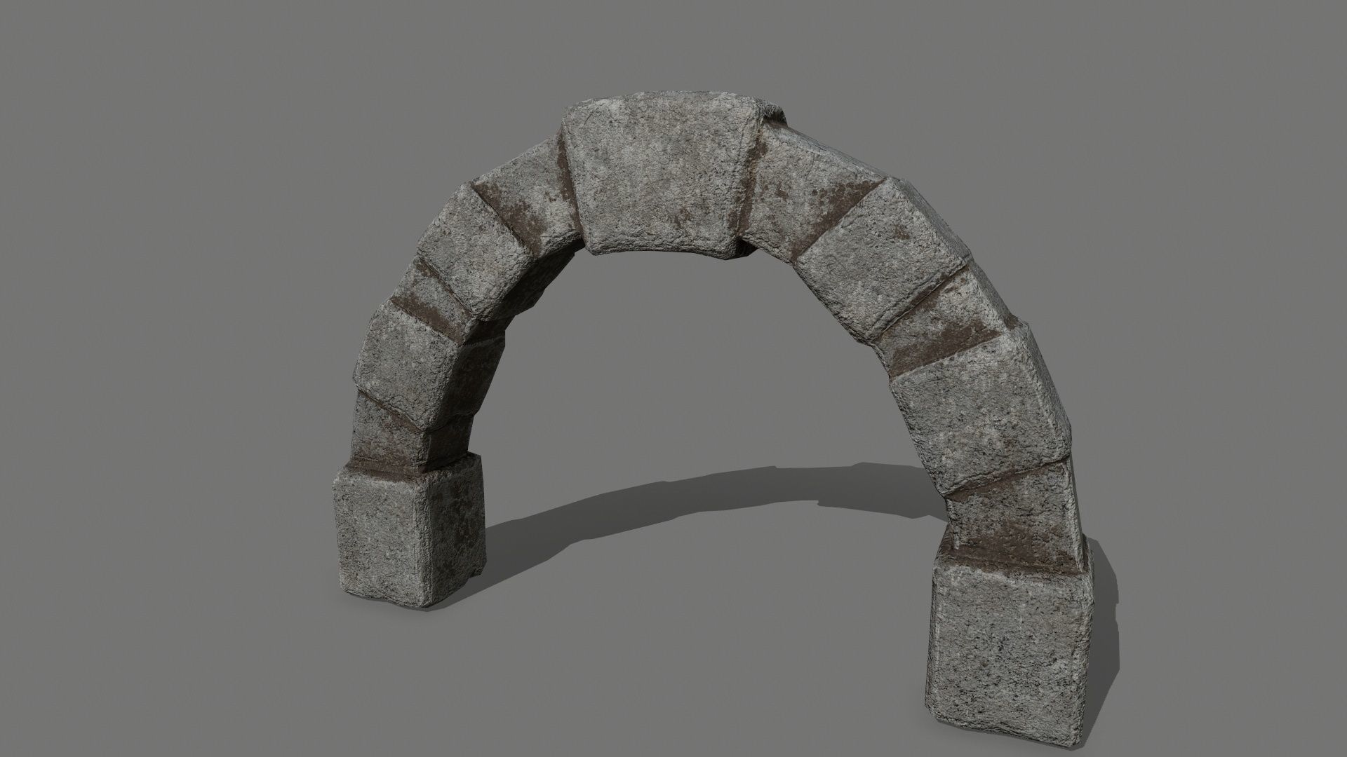 old ruin set Low-poly 3D model_23